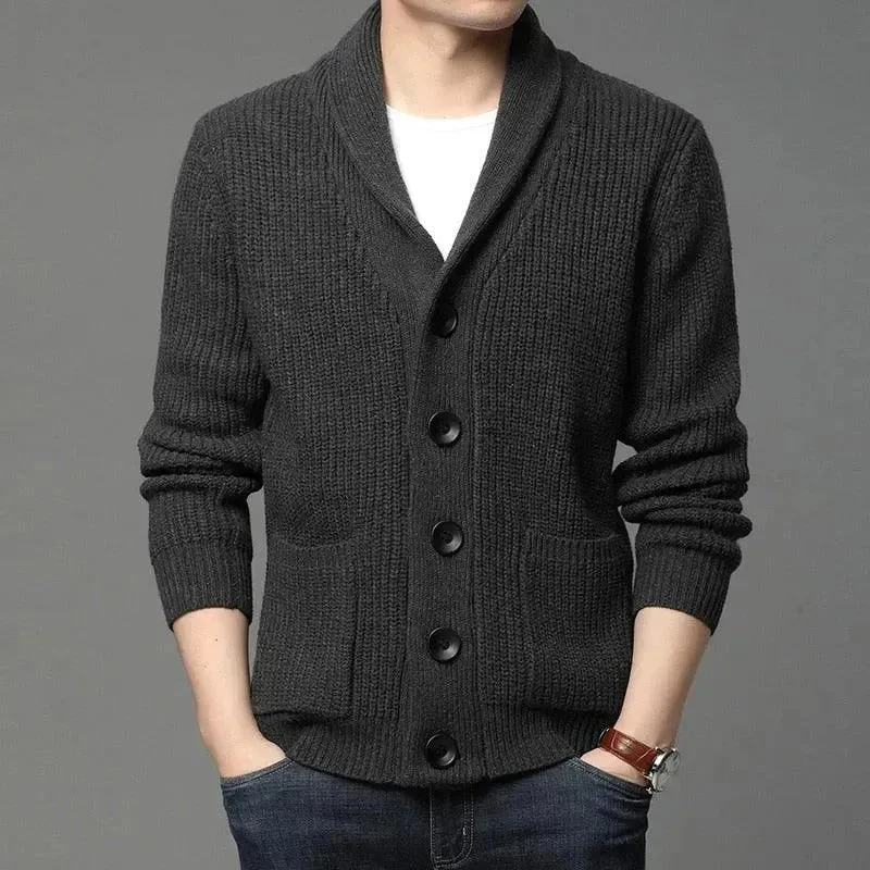 Men's Sweaters with Three-Quarter SleevesFeel The Warmth Men Cardigan