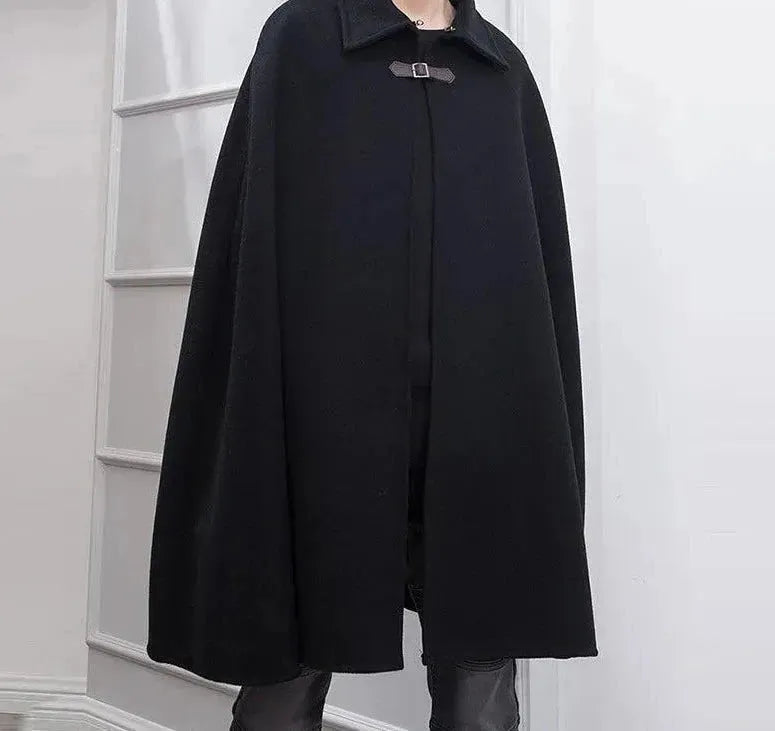 Men's Coats with Quilted LiningFashion Men's Poncho Overcoat