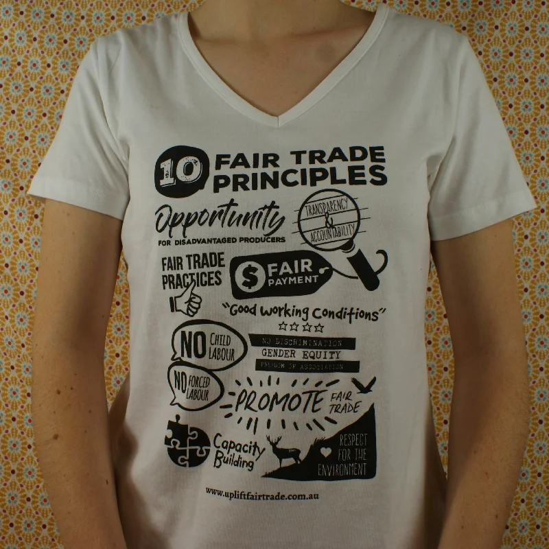 Lightweight Men's Linen ShirtsFairtrade 10 Principles of Fair Trade T-shirt