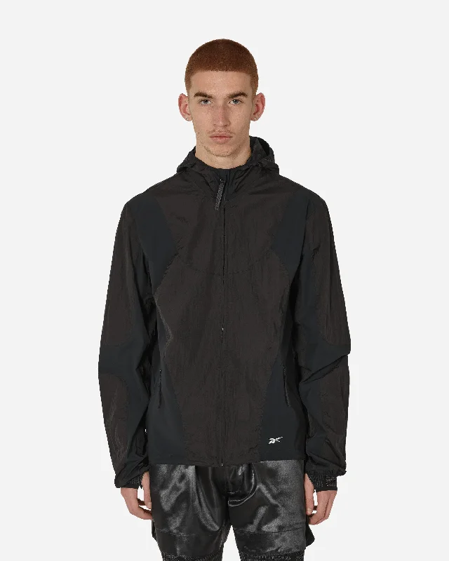 Men's Coats with Reflective StripesPaneled Running Jacket Black