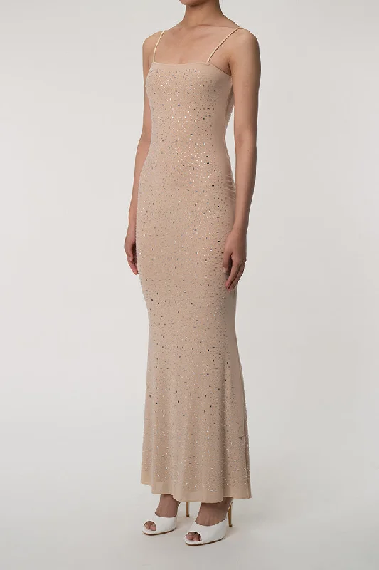 Glitter DressSparkly Rhinestone Spaghetti Strap Sheer Mesh Mermaid Evening Maxi Dress Glitter DressSparkly Rhinestone Spaghetti Strap Sheer Mesh Mermaid Evening Maxi Dress