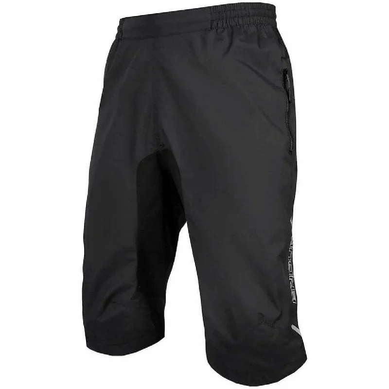 Men's Pants with Back PocketsEndura Hummvee Waterproof Mens Baggy Cycling Shorts - Black