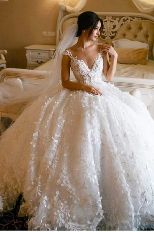 women's ethical fashion dressesRoycebridal Floral Lace Wedding Dresses Vintage Ball Gown Wedding Dress, MW307 women's ethical fashion dressesRoycebridal Floral Lace Wedding Dresses Vintage Ball Gown Wedding Dress, MW307