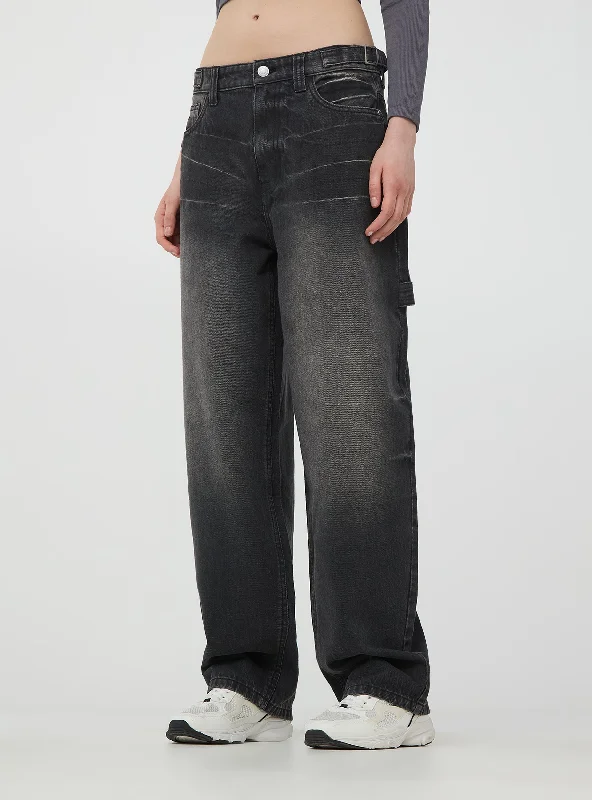 Mid-Waisted Men's JeansWoman's  Long pants jeans