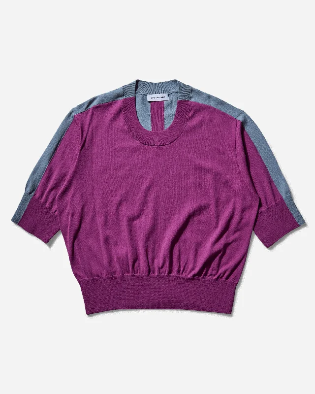 Men's Sweaters with Low-Neck DesignsMen's Zafar Knitted Top Chinese Purple / Dusty Blue