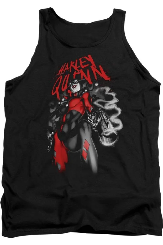 Men's Shirts with Hidden ButtonsBatman Down The Barrel Adult Tank Top