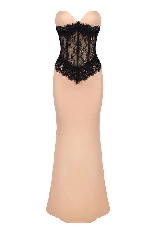 Velvet DressLavish Sweetheart Contrast Lace Corset Jersey Fishtail Evening Maxi Dress Velvet DressLavish Sweetheart Contrast Lace Corset Jersey Fishtail Evening Maxi Dress