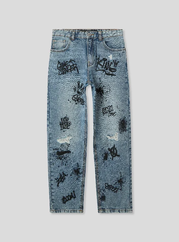 Slim-Fit Men's JeansBoys's  Long pants jeans