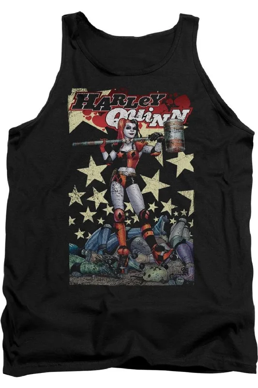 Men's Shirts with Ruffled HemlinesBatman Quinn One Adult Tank Top