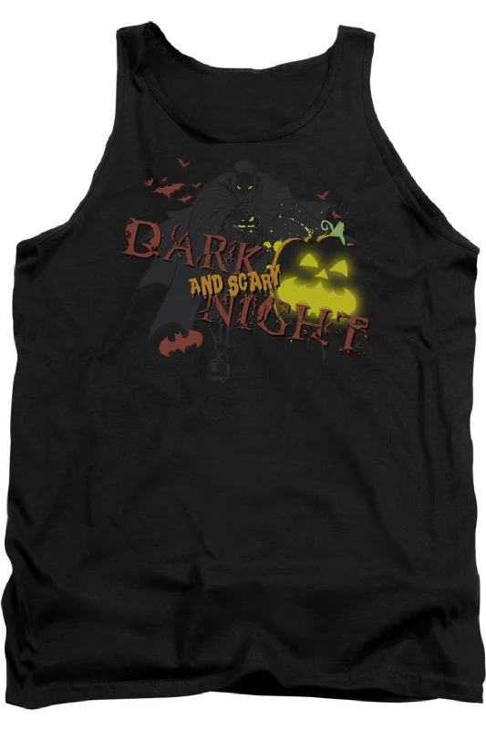 Striped Men's TopsBatman Dark And Scary Night Adult Tank Top
