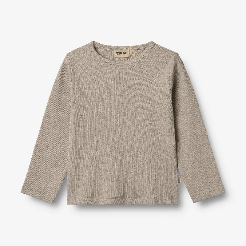 Men's Shirts for Outdoor ActivitiesT-shirt L/S Milo - gravel melange