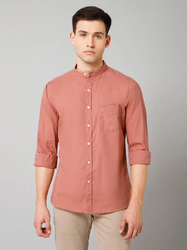 Men's Pants with Ripped and Distressed DetailsMen's Dark Peach Casual Plain Full Sleeve Shirt Men's Pants with Ripped and Distressed DetailsMen's Dark Peach Casual Plain Full Sleeve Shirt