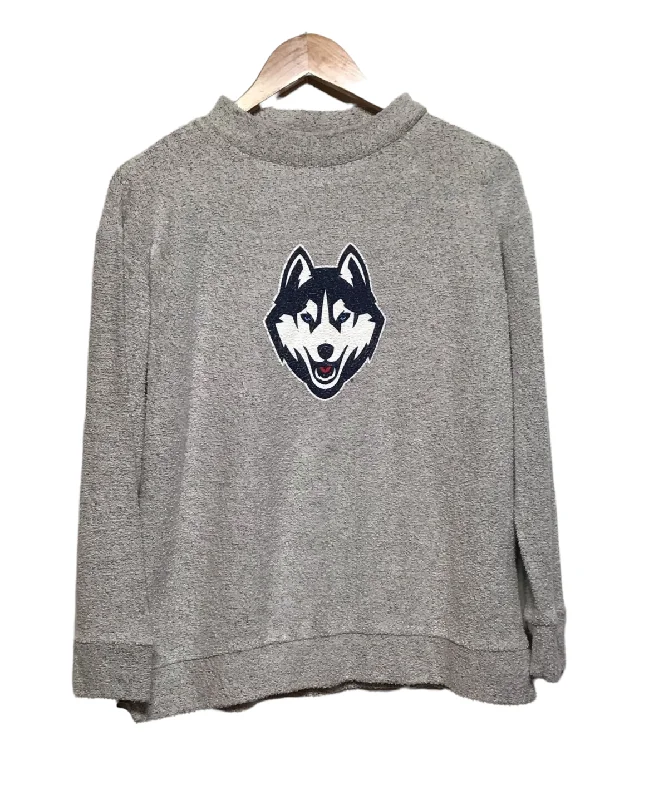 Men's Sweaters for LayeringGraphic Wolf Print Knitted Sweater (Size M)