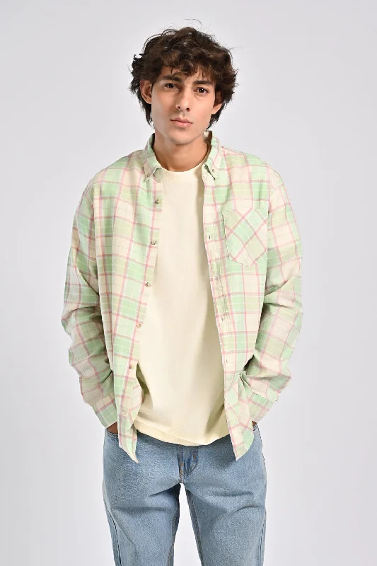 Men's Pants with Button-Down PocketsBUTTON DOWN CHECK SHIRT