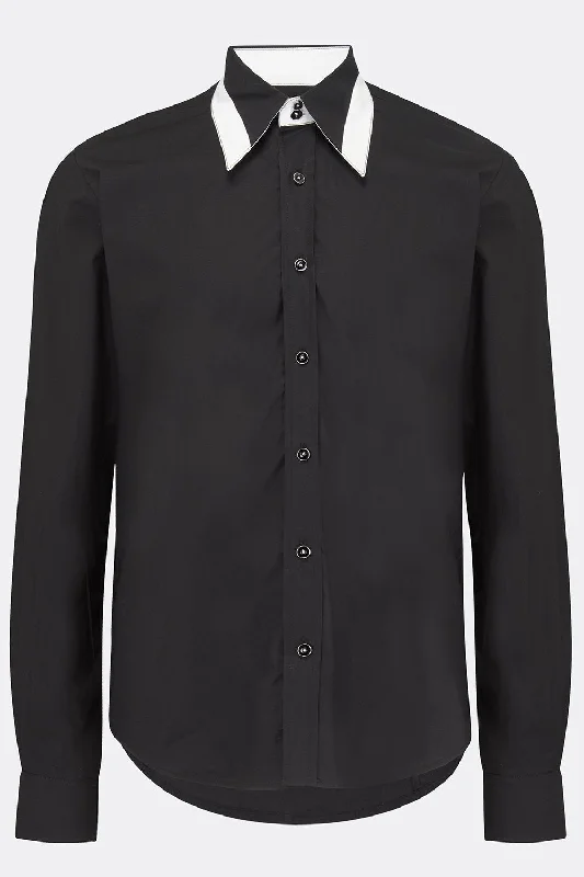 Men's Velcro-Closure Pants for ConvenienceFLOYD SHIRT IN BLACK