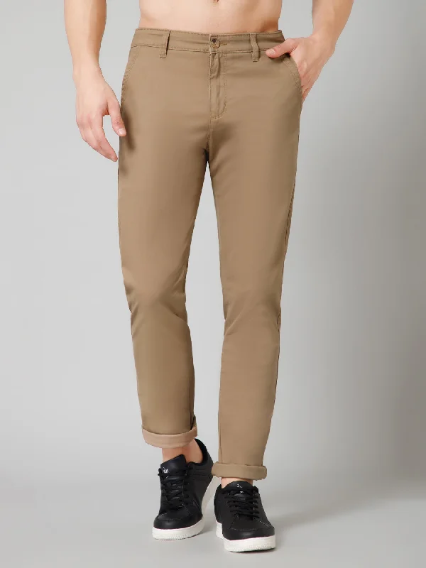 Men's Pants with Shallow PocketsMen's Casual Flat front Khaki  Trousers