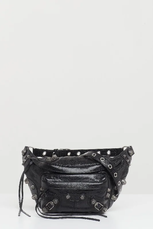 Men's Jeans with Embroidered LogosBalenciaga Le Cagole Belt Bag