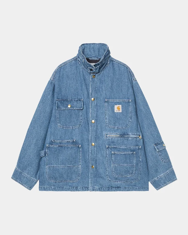 Premium Quality Men's Jeans for Every OccasionCarhartt WIP x INVINCIBLE Denim Chore Coat Max | Blue (stone washed) Premium Quality Men's Jeans for Every OccasionCarhartt WIP x INVINCIBLE Denim Chore Coat Max | Blue (stone washed)