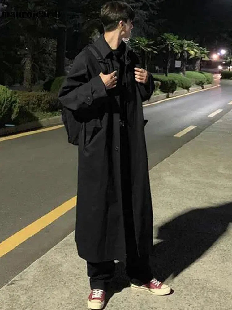 Men's Coats with LiningMen's Long Oversized Overcoat