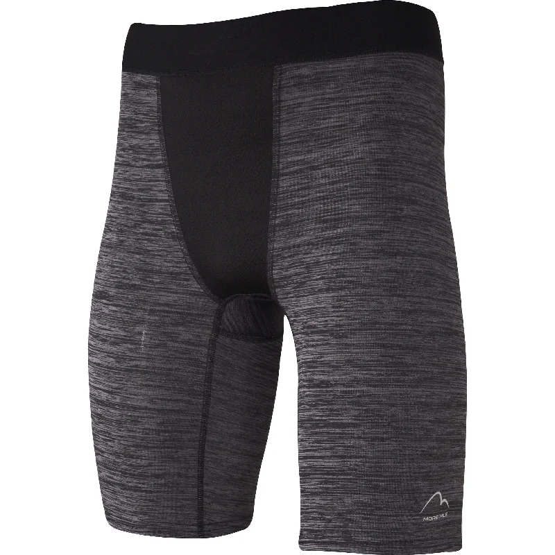 Men's Unique and Designer Bottom Wear for a Statement LookMore Mile Train To Run Mens Baselayer Short Tights - Grey Men's Unique and Designer Bottom Wear for a Statement LookMore Mile Train To Run Mens Baselayer Short Tights - Grey
