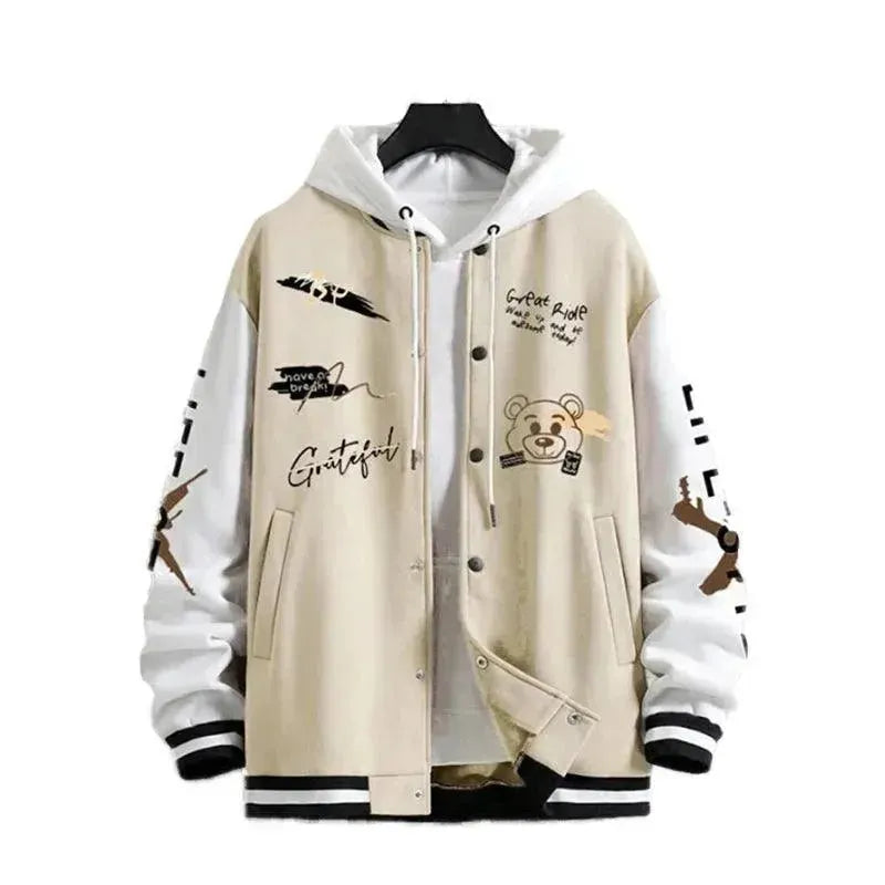 Luxurious Men's Cashmere CoatsMen's Casual Baseball Jacket