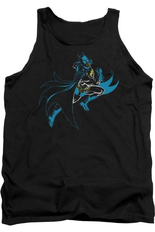 Men's Shirts with Hidden ButtonsBatman Neon Batman Adult Tank Top