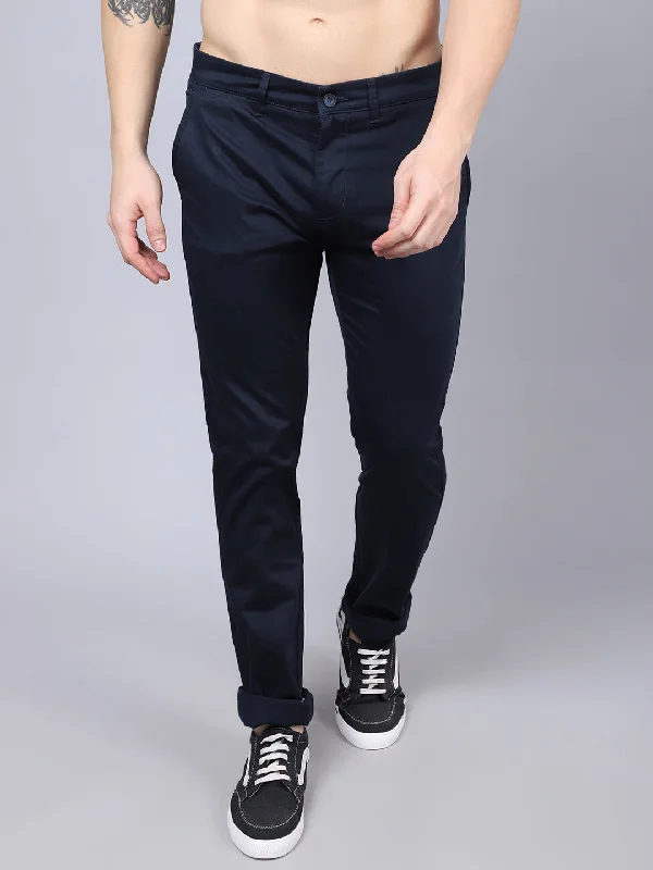 Men's Sports Pants for Active LifestylesMen's Formal Flat front Navy Blue Trousers Men's Sports Pants for Active LifestylesMen's Formal Flat front Navy Blue Trousers