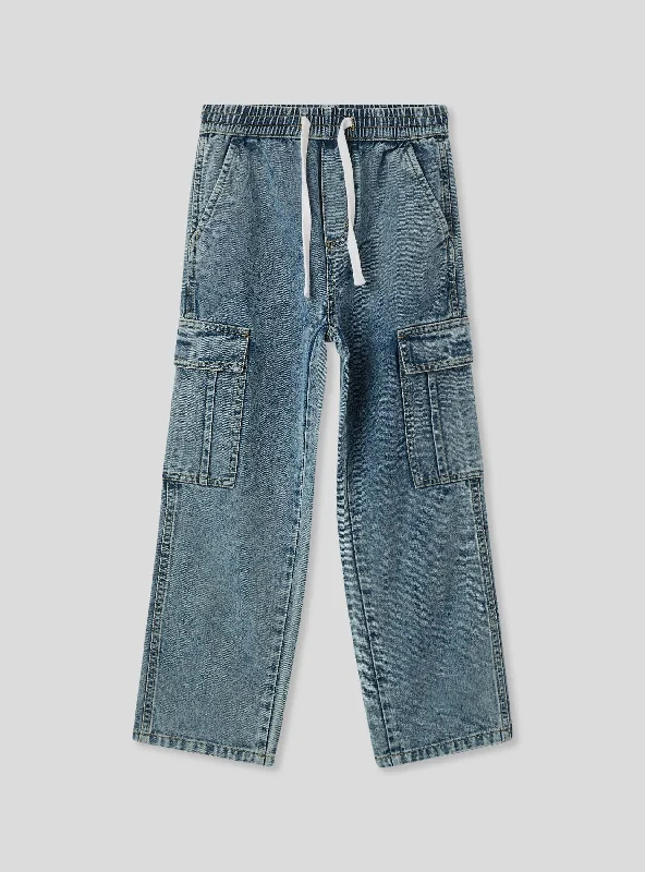 Light Blue Denim Men's JeansKids Boys Long pants jeans