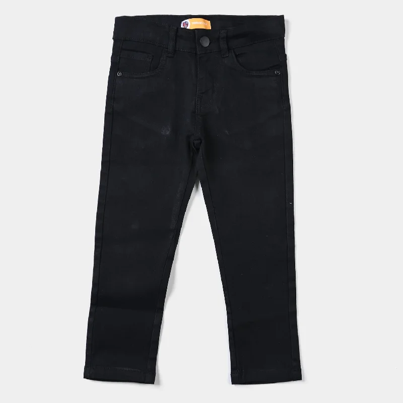 Baggy Men's JeansBoys Denim Pant Basic-BLACK