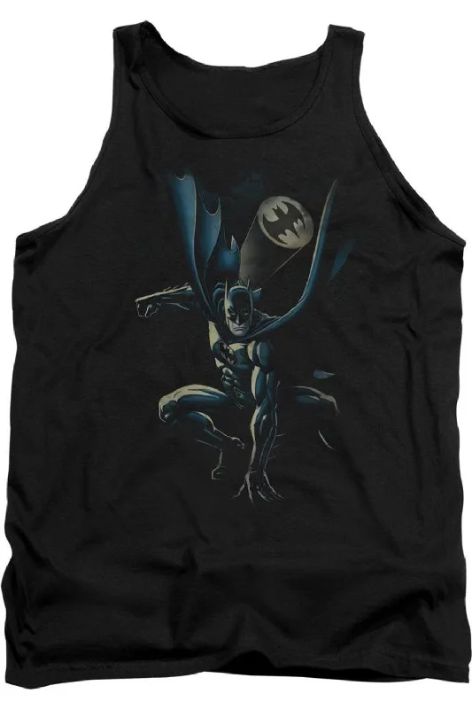 Men's Shirts with Tab CollarsBatman Calling All Bats Adult Tank Top