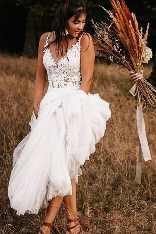 women's stretchy dressesRoycebridal Gorgeous Lace Bodice V-neck Bridal Dresses White Backless A-line Wedding Dresses,MW370 women's stretchy dressesRoycebridal Gorgeous Lace Bodice V-neck Bridal Dresses White Backless A-line Wedding Dresses,MW370