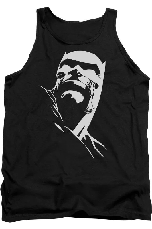 Men's Shirts with Raw-Edge HemlinesBatman Dkr Head Adult Tank Top