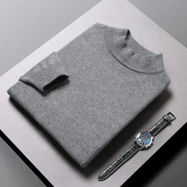 Men's Sweaters in Metallic ColorsCrew Neck Pullover Sweaters For Men