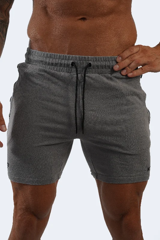Men's Twill Pants for a Dressy LookESSENTIAL SHORTS 2.0 - CHARCOAL