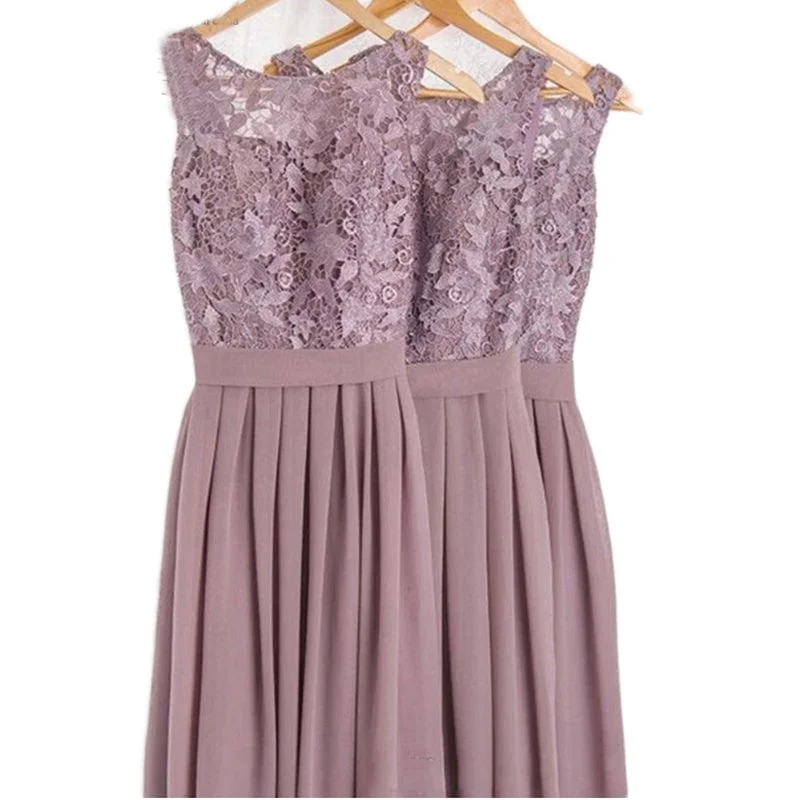 women's hourglass figure dressesLP3654 Elegant Scoop Neck Lace Chiffon French Lilac Bridesmaid Dresses Women Wedding party Dresses Long women's hourglass figure dressesLP3654 Elegant Scoop Neck Lace Chiffon French Lilac Bridesmaid Dresses Women Wedding party Dresses Long