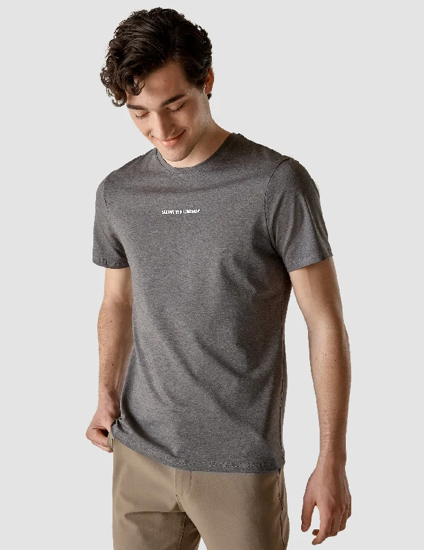 Men's Shirts with Pin CollarsSupima Autograph T-shirt Dark Grey