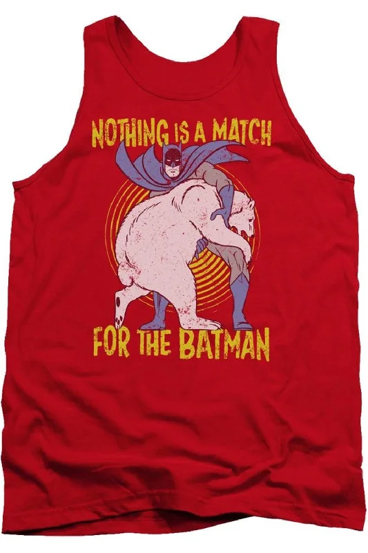 Men's Shirts with CollarsBatman Bear Wrastling Adult Tank Top