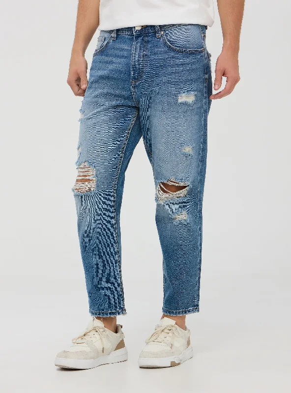 Men's Jeans with Stretch FabricMan Long pants jeans