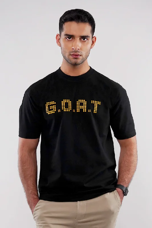 Men's Shirts for Outdoor ActivitiesOversized T-Shirt - Black