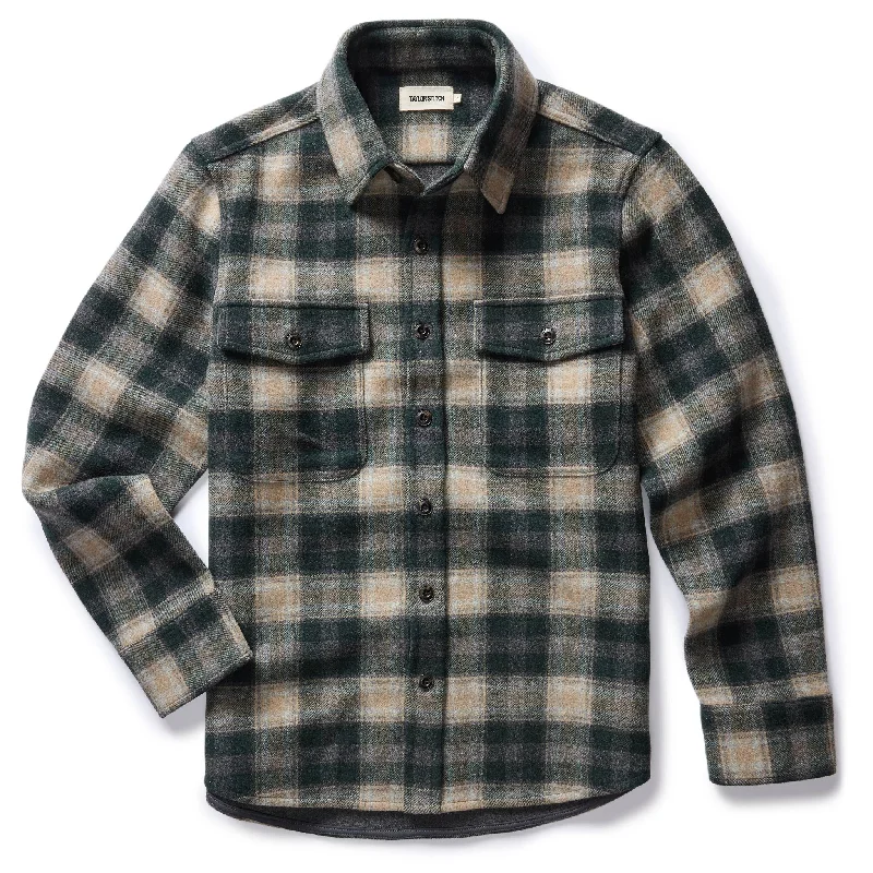 Men's Coats with Quick-Dry FabricThe Maritime Shirt Jacket in Dried Pine Plaid