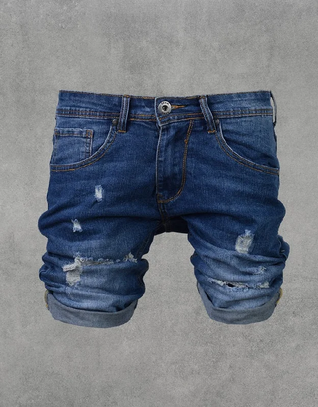 Men's Pants with Stain-Resistant TreatmentDenim Short
