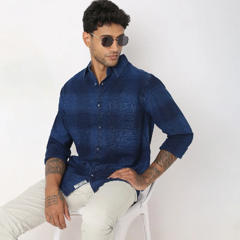 Men's Patterned Pants with ChecksRegular Fit Checkered Shirt