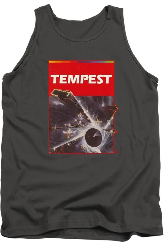 Men's Shirts with Adjustable CuffsAtari Tempest Box Art Adult Tank