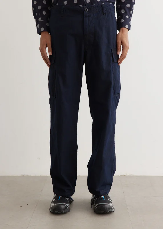 Men's Pants with SuspendersMIL 6 Pocket Indigo Rip Stop Pants