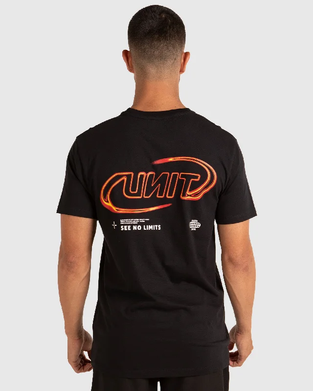Men's Shirts with Raw-Edge HemlinesUNIT Flare Mens T-Shirt