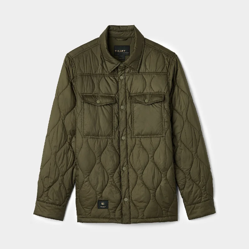 Men's Coats for Snowy WeatherQuilted Shirt Jacket