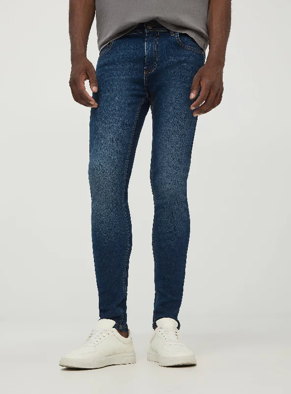 Men's Jeans with EmbroideryMan Long pants jeans