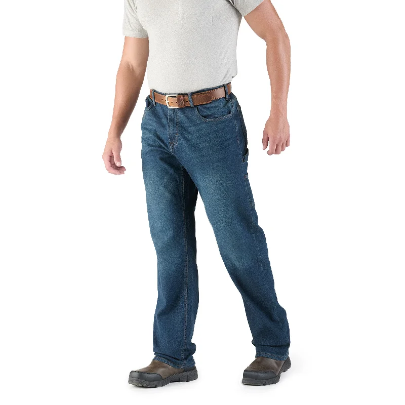Men's Jeans with Fashionable RipsHeartland Flex Relaxed Fit Carpenter Jean