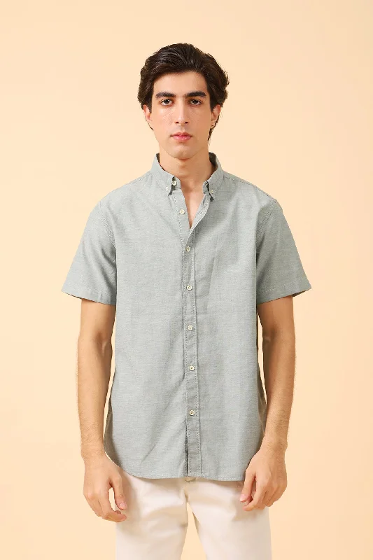 Men's Pants with Contrast Fabric PanelsBUTTON DOWN SHIRT