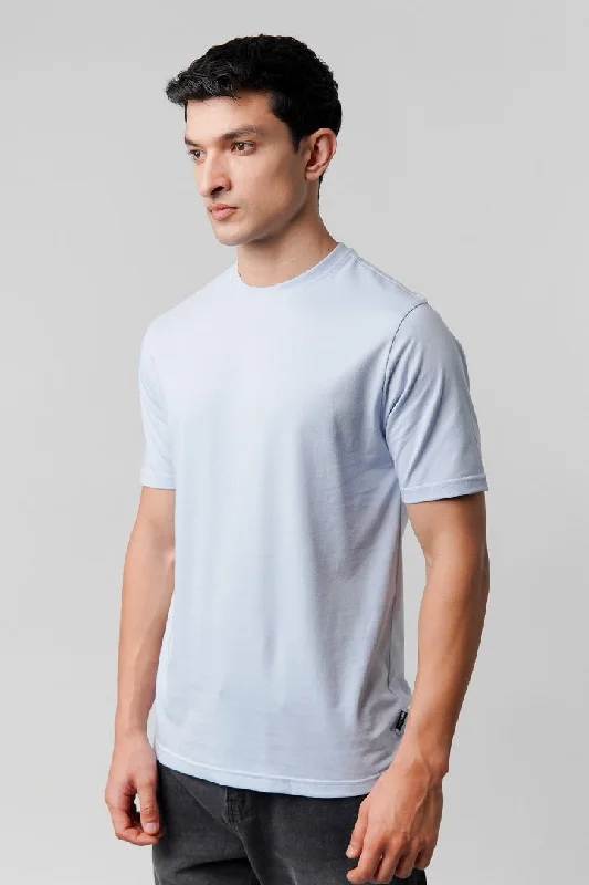 Men's Unique and Designer TopsRegular Fit Crew Neck T-Shirt - Sky Blue
